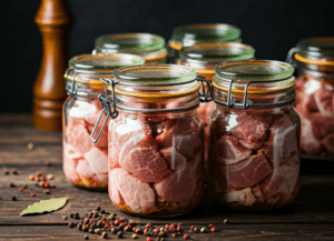 Най-вкусното свинско месо в буркани: тайни и рецепти