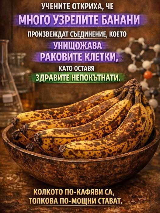 банани лекуват рак
