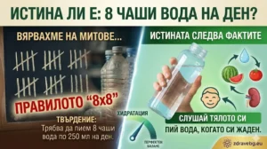 Истина ли е: Трябва ли задължително да пием по 8 чаши вода на ден?