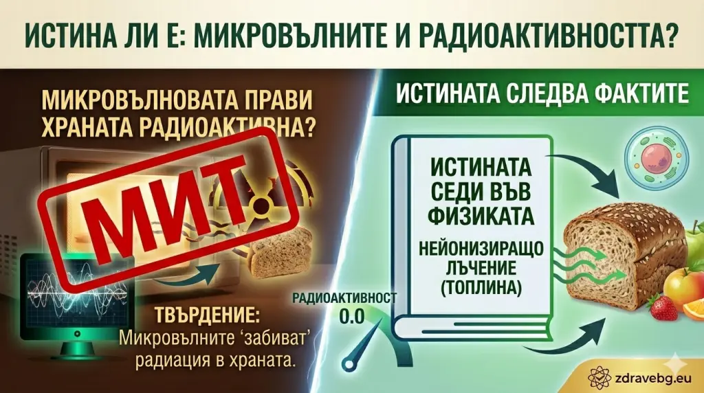 Истина ли е: Може ли микровълновата фурна да направи храната ни радиоактивна?