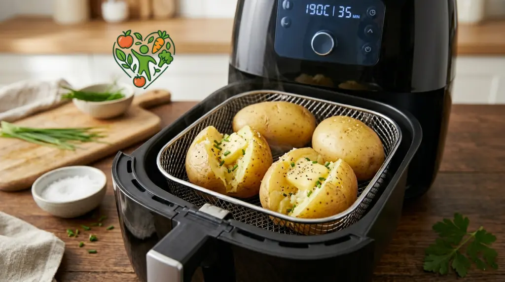 „Варен“ цял картоф в Еър фрайър (Air Fryer)
