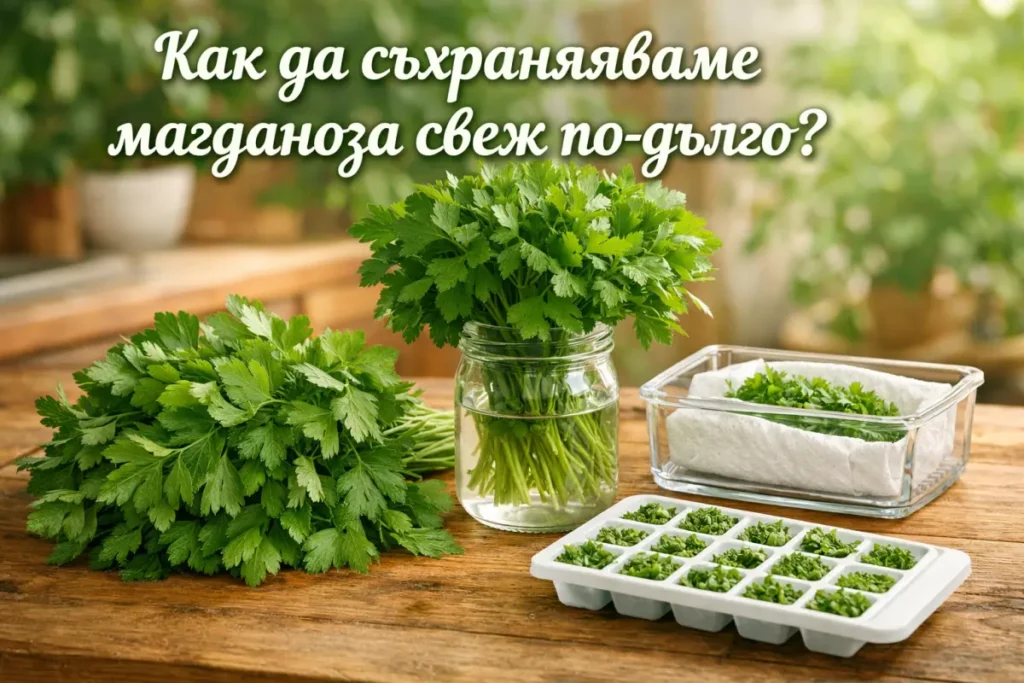 Най-добрите начини за съхранение на магданоз у дома